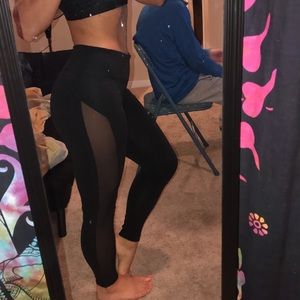 mesh sided leggings